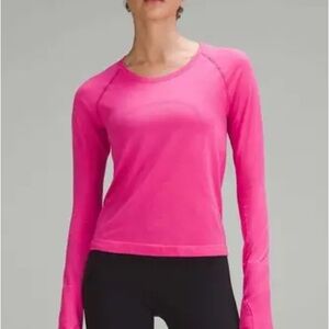 Lululemon pink long sleeved swiftly tech!